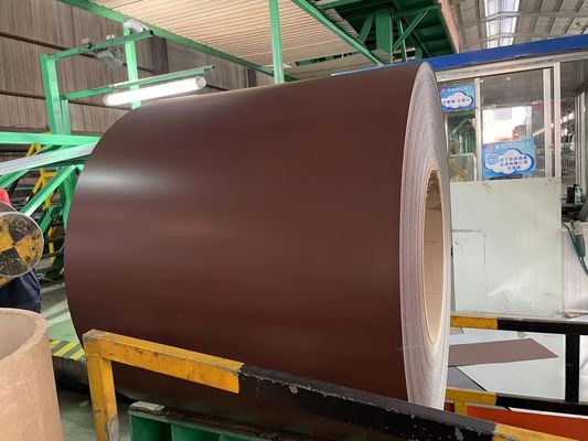 Op maat gemaakte PPGI-spoelen met kleurcoating en SGCC DX51D-materiaal in gekromde matte kleur