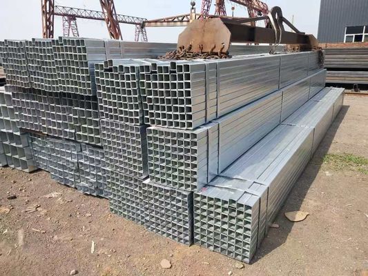 Groenhuisbuis gegalvaniseerd stalen vierkantbuis voor industriële gebouwen Z30-Z40 Coating BS ASTM Standard