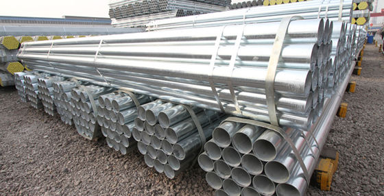 Q235 Carbon Round Welded Galvanized Steel Pipe/Tube voor koudgewalste technologie en snijplaten in de kas