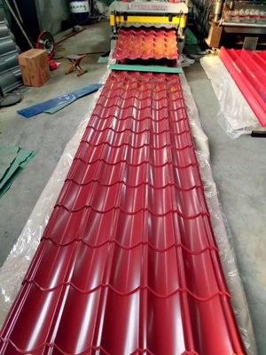 PPGI gegalvaniseerd gegalvaniseerd gegalvaniseerd ijzer-staal gekleurd dakplaat Verwerking Service Tolerantie ± 1% 0,55 mm gegalvaniseerd dakplaat