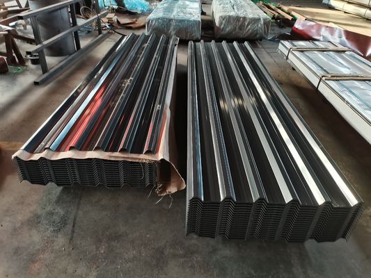 ASTM Z20 Z25 0,15 mm 0,2 mm 0,4 mm PPGI spoel in plaat Blauw Rood RAL gegalvaniseerd gekleurd gegolfd plaat
