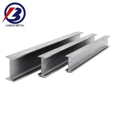 Structurele koolstofstaal H-balk met gegalvaniseerd zwart oppervlak en flensdikte 8 mm 64 mm