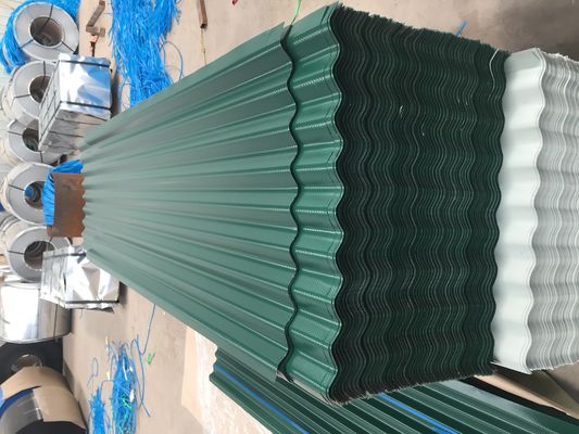 Hittebestendige daken Synthetische kunststof dakplaat met brandwerend bouwmateriaal Kleur gegalvaniseerd gegolfd plaat