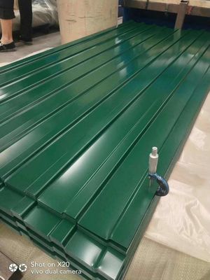 Ral Kleur Gebouwmateriaal gegolfde PPGI/PPGL 0,12-1,5 mm gegalvaniseerde voorgeverfde stalen daktegelplaat