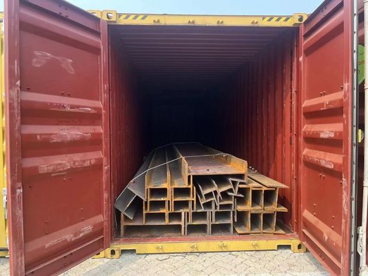 Q235/Q345/ST37-2/ST52/Q420/Q460/S235JR/S275JR/S355JR Aanpasbaar gegalvaniseerd H-balkstaal met perforatieverwerkingsservice