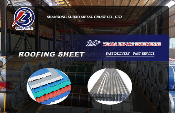 Z30-Z40 Coating Dx52d Staal dakpaneel Kleur PPGI golfmatig stalen dakpaneel 0.1mm 0.2mm 0.3mm bij voor dakmateriaal