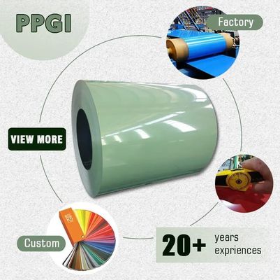 Z30-Z40 Coating PPGI PPGL RAL6018 RAL6032 Voorgeverfde gegalvaniseerde stalen spoel voor uw volgende bouwproject