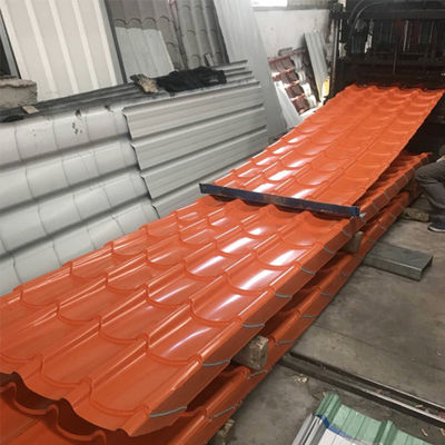 TBR-kleurbedekte ijzeren dakplaten met koudgewalste/warmgewalste technologie en gegalvaniseerd ijzer in 1-5 meter lengte