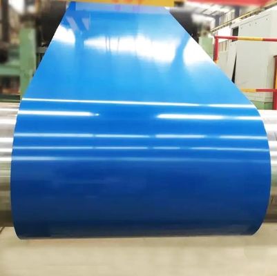 Dikte 0,25-0,8 mm SS400 PPGI PPGL staal spoelen in Ral 5020 kleur bekleed met 1,4 mm dikte en zekerheid
