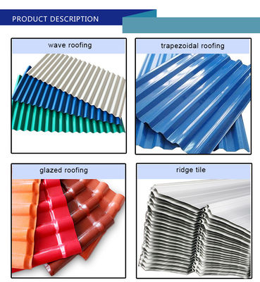 Zinkcoating 30-275 g/m2 gegalvaniseerde gegolfde platen en PPGI-kleurstaaltegels met RAL-kleuropties tegen directe prijzen