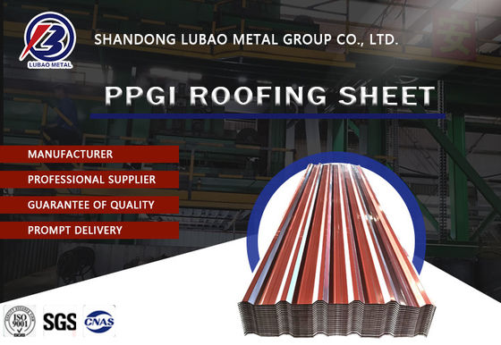 Zinkcoating 30-275 g/m2 gegalvaniseerde gegolfde platen en PPGI-kleurstaaltegels met RAL-kleuropties tegen directe prijzen