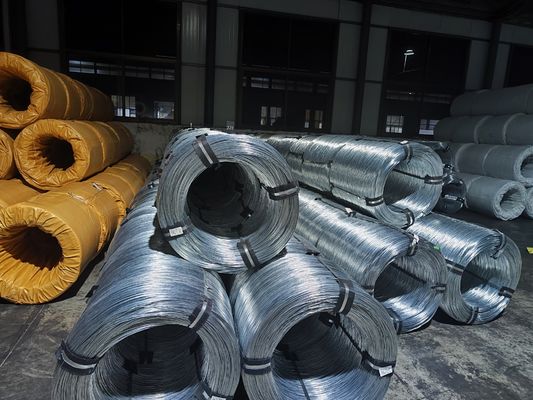 Warm gegalvaniseerde roestvrijstalen draad van 1,2 mm tot 2,0 mm Opties voor roestvrij Buiten Tolerantie ± 1% Q195 Q235 Zink bedekt