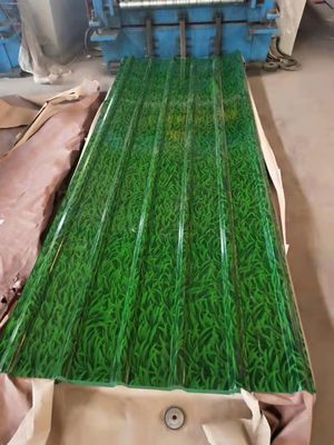 PPGI Bouwmateriaal gegalvaniseerd stalen dakplaat Lengte 1000-5000 mm Gecoat Kleur geschilderd Breedte 750 mm-1050 mm Z61-Z90