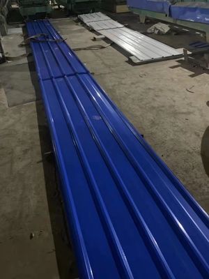 PPGI Bouwmateriaal gegalvaniseerd stalen dakplaat Lengte 1000-5000 mm Gecoat Kleur geschilderd Breedte 750 mm-1050 mm Z61-Z90
