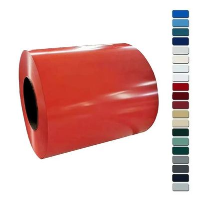 Stalen spoelrolletjes DX51D DX52D DX53D Z30 Z275 Wanden maken Voorgeverfde PPGI PPGL met geverfde laagdikte 0,25-0,8 mm