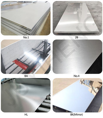 2B Oppervlakteafwerking ASTM SUS S15500 S17400 S13800 1mm 1.5mm 2.5mm 201 304 316 321 430 Vlekvrye staal platte plaat spoelplaat