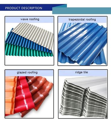 Afslag op ASTM AISI SGCC RAL kleur gegalvaniseerde gegolfde platen en PPGI kleur stalen tegels Breedte 600-1100 mm tegen directe prijzen
