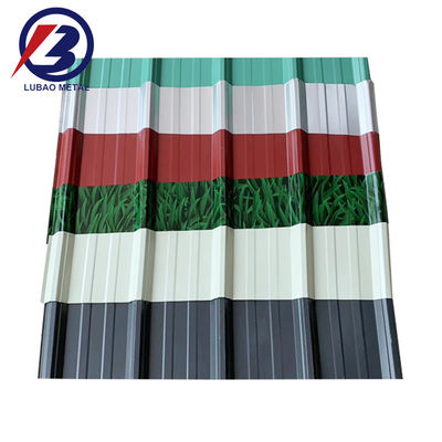 0.22*0.23/0.24/0.25mm PPGI gegalvaniseerd bekleed gegolfd dakplaat voor middel hard oppervlak bekleed staal