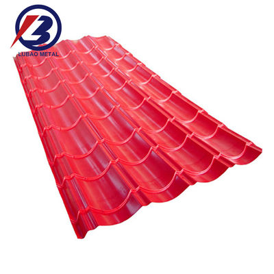 0.22*0.23/0.24/0.25mm PPGI gegalvaniseerd bekleed gegolfd dakplaat voor middel hard oppervlak bekleed staal