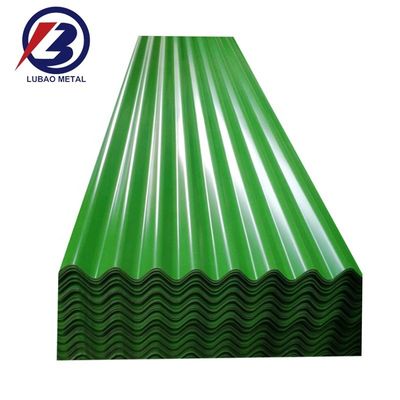 Dakplaatoppervlak gegalvaniseerd gecoat wit blauw groen rood zwart 0,22/0,23/0,24/0,25/0,26/0,27/0,28 mm voor voordeel