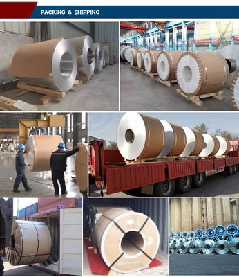 Voedingsmiddelenkwaliteit 1050 1060 3033 Temperatuur 55 Aluminium legering spoel voor natte omgevingen met een breedte van 600-2000 mm