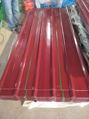 Prefab Huizen Dakbouwmaterialen PPGI Gekrompen gegalvaniseerd ijzer zink metaalplaat met zink aluminium coating