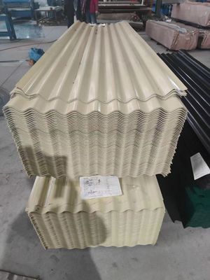 Prefab Huizen Dakbouwmaterialen PPGI Gekrompen gegalvaniseerd ijzer zink metaalplaat met zink aluminium coating