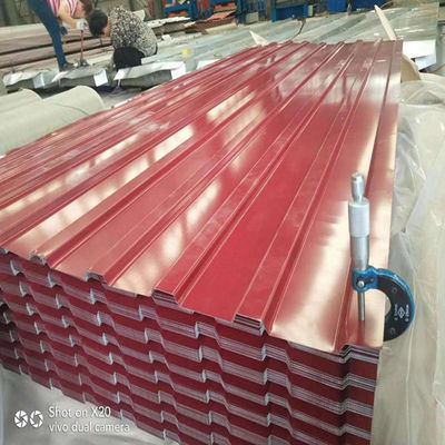 0.1-1 mm Dikte Kleurbedekte Gl Grof dakplaten PPGL gegalvaniseerde Grof ijzerplaten Zink metaaldakplaten