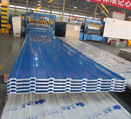 0.1-1 mm Dikte Kleurbedekte Gl Grof dakplaten PPGL gegalvaniseerde Grof ijzerplaten Zink metaaldakplaten