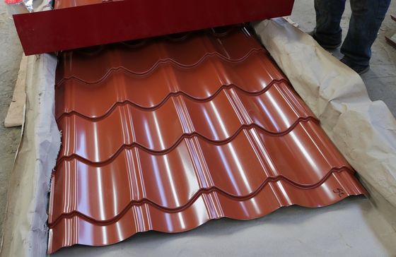 SGCC PPGI Gecoate voorgeverfde gegalvaniseerde staalplaat voor de bouw Buigservice Custom gegolfde dakplaat