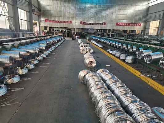 Bouwmaterialen gegalvaniseerde zink GI draad met een heldere afwerking 4,0 mm dik en hoge sterkte