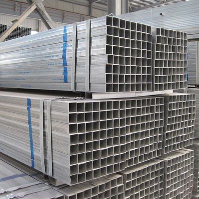 Uitstekende corrosiebestendigheid API-pijp 1,2-2 mm Dikte 6x6 inch gegalvaniseerde vierkant staalpijpen met 0,8 mm zinkcoating