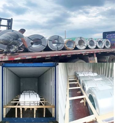 0.14mm-0.6mm Dikte Opties gegalvaniseerde stalen spoelen voor langdurige gebouwconstructie Niet geolied