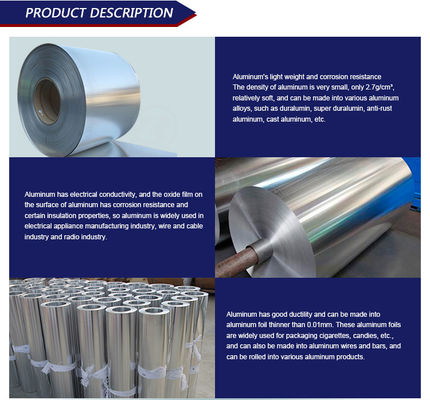 Lassen Aanpasbaar 1050 1060 1100 3003 5005 6061 6063 Aluminium spoel Aluminiumfolie met koudgewalste warmgewalste techniek