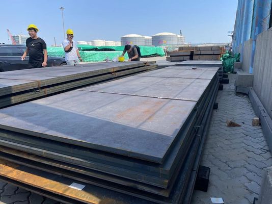 ASTM-standaard Q345 Ss400 A36 Staalplaat 5mm 6mm 9mm hrc Ms warmgewalste koolstof zachte staalplaat voor sterkte toepassingen