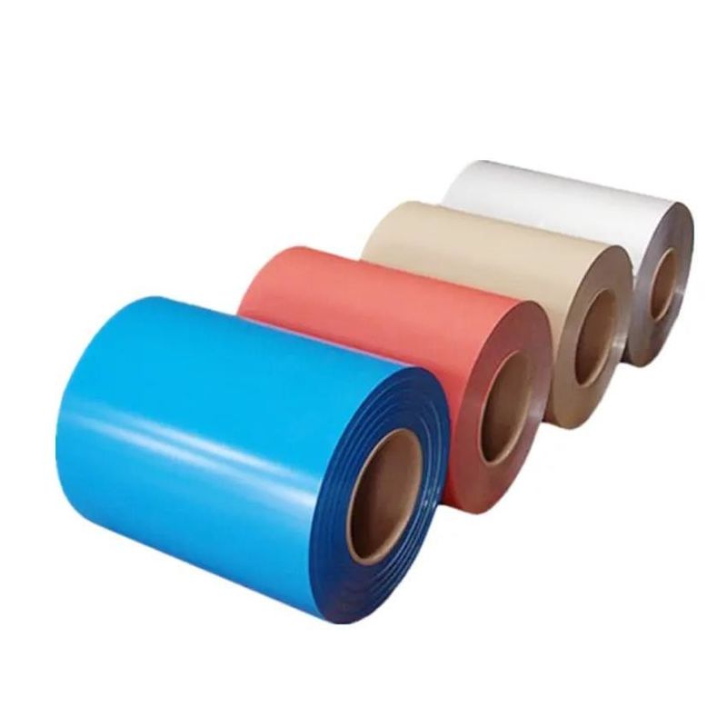 Oppervlak gegalvaniseerd bekleed PPGI COIL ROLL Dx51d Dx52D 0.4mm 0.5mm 0.6mm Voorgeschilderde stalen spoelen voor bouwmaterialen