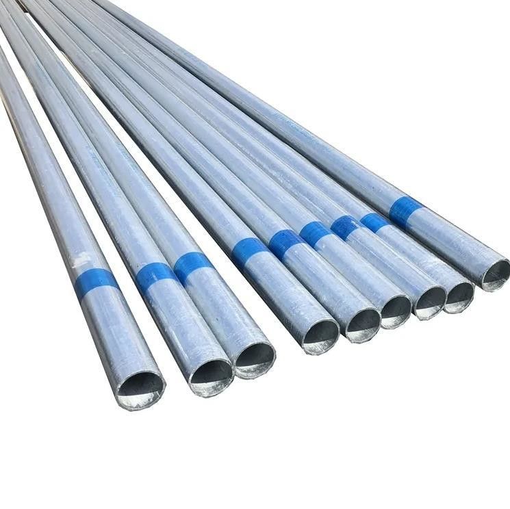 Buiteninstallaties 4 inch OD voorgegalvaniseerde ronde stalen buizen met 1,0 mm zinkbescherming en licht geoliede CE-certificering